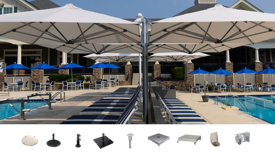 Outdoor umbrella bases and anchoring: what you need to know before installation - Umbrello Malaysia