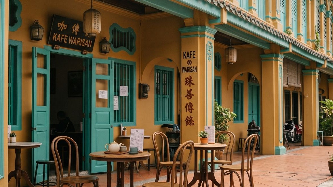 Shading a heritage shop-house terrace: design constraints and the right specification - Umbrello Malaysia