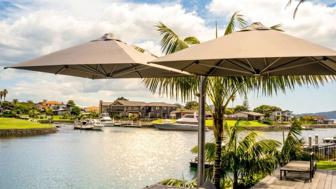 Shadowspec Serenity™ vs Unity™: which cantilever umbrella is right for your space? - Umbrello Malaysia