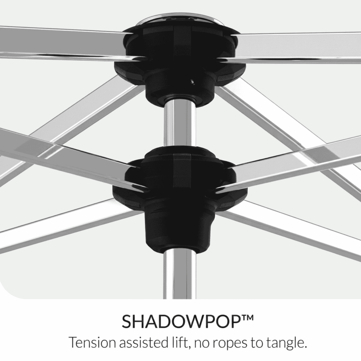 Shadowspec Shadowpop tension assisted lift no ropes and no tangles