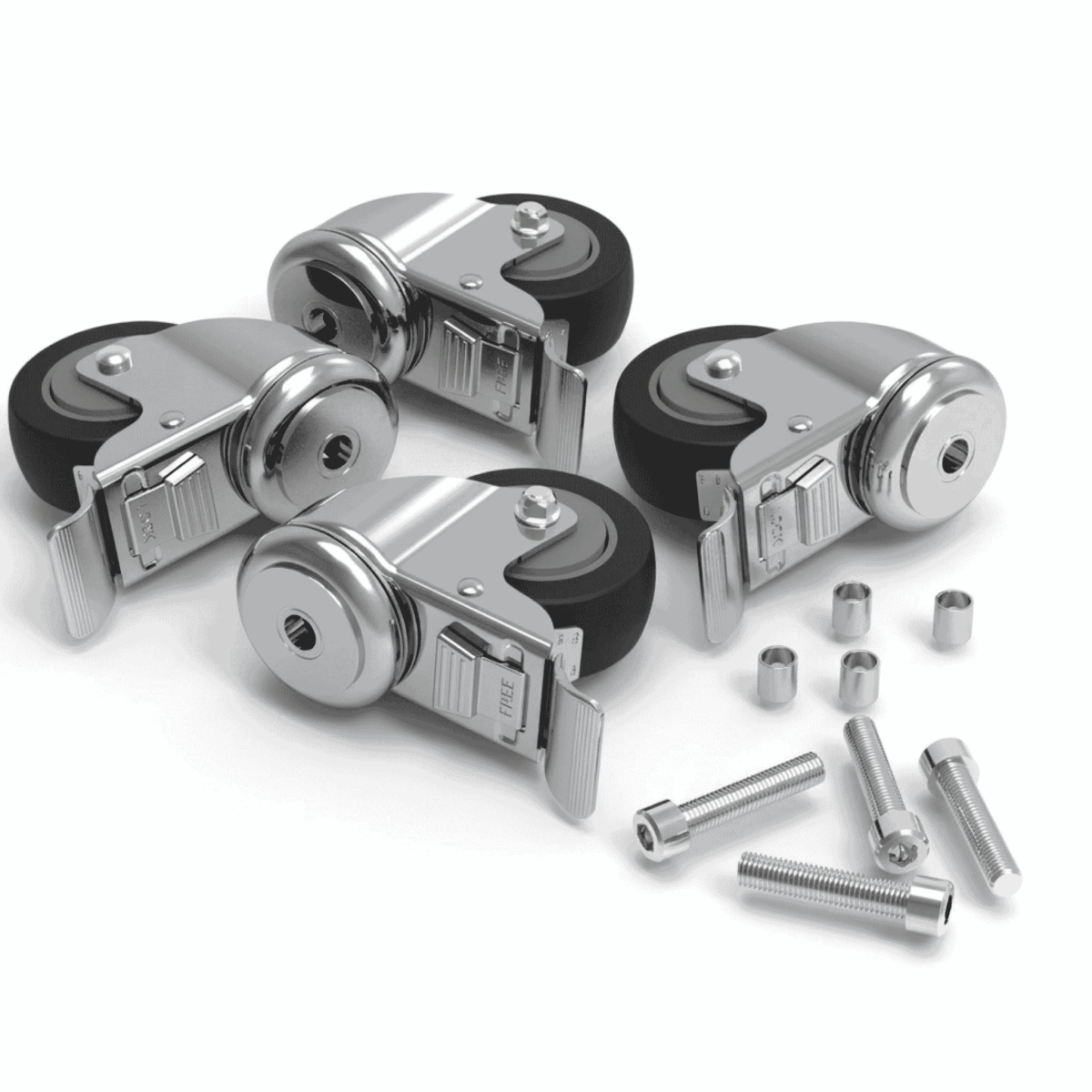 Shadowspec castor wheels for portable base