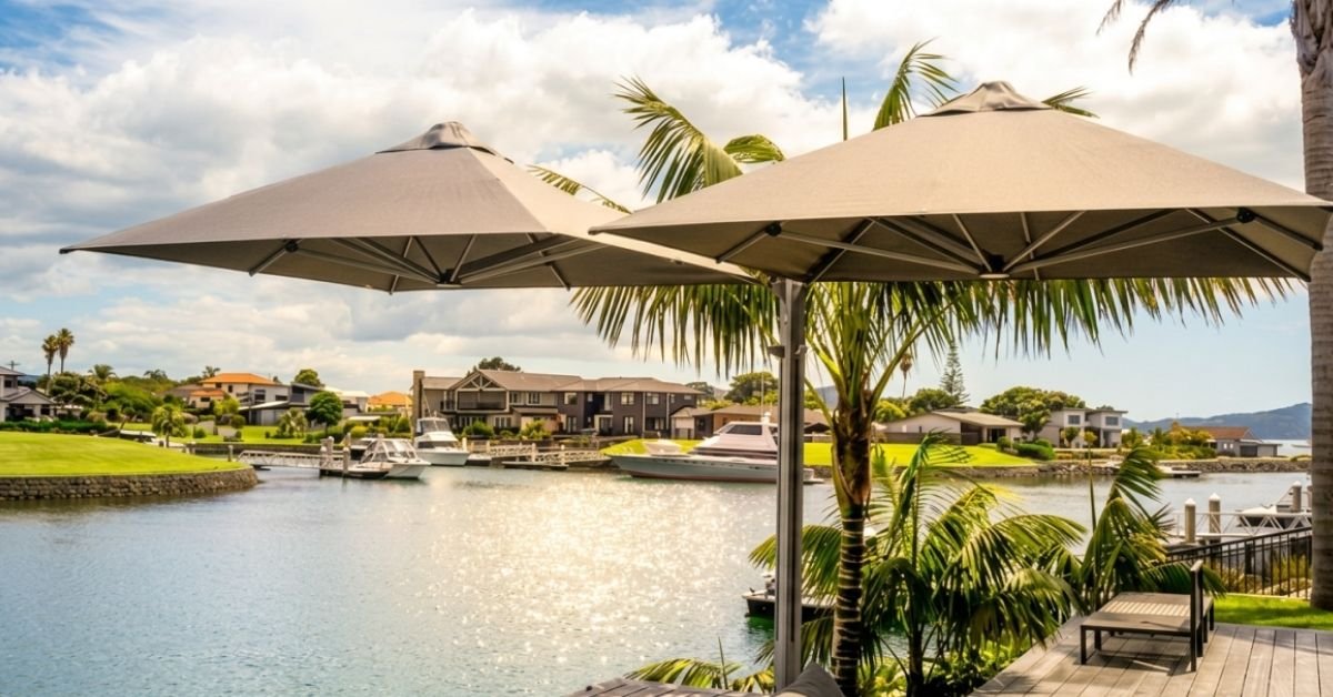 Shadowspec Serenity™ vs Unity™: which cantilever umbrella is right for your space? - Umbrello Malaysia