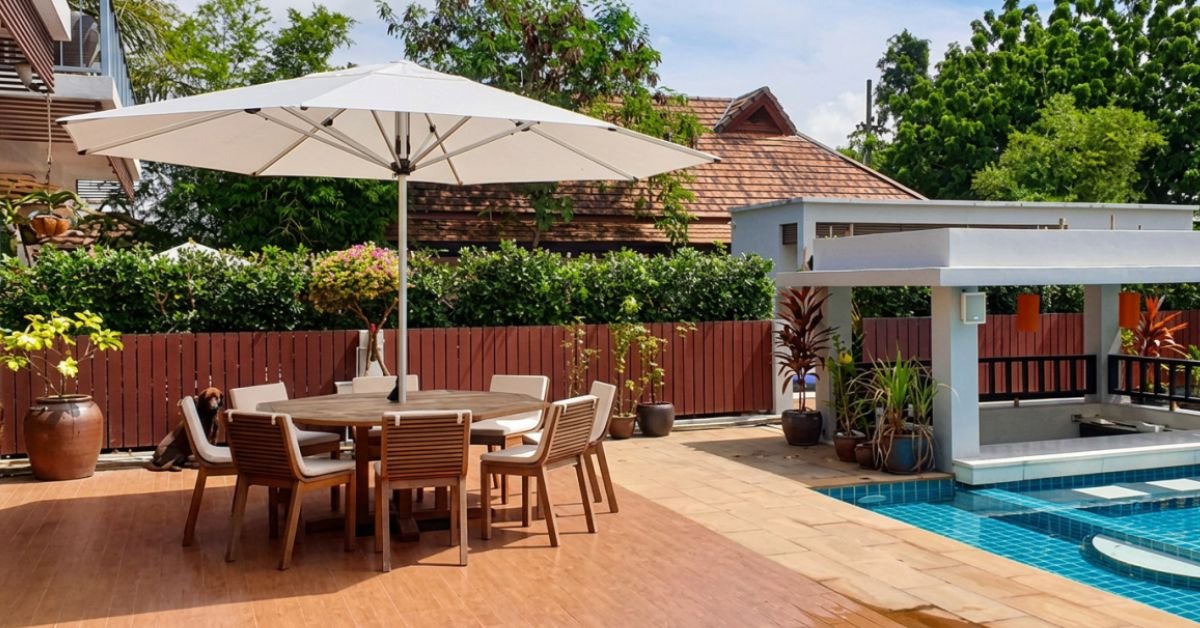 How to Match Outdoor Furniture and Umbrellas - Umbrello Malaysia