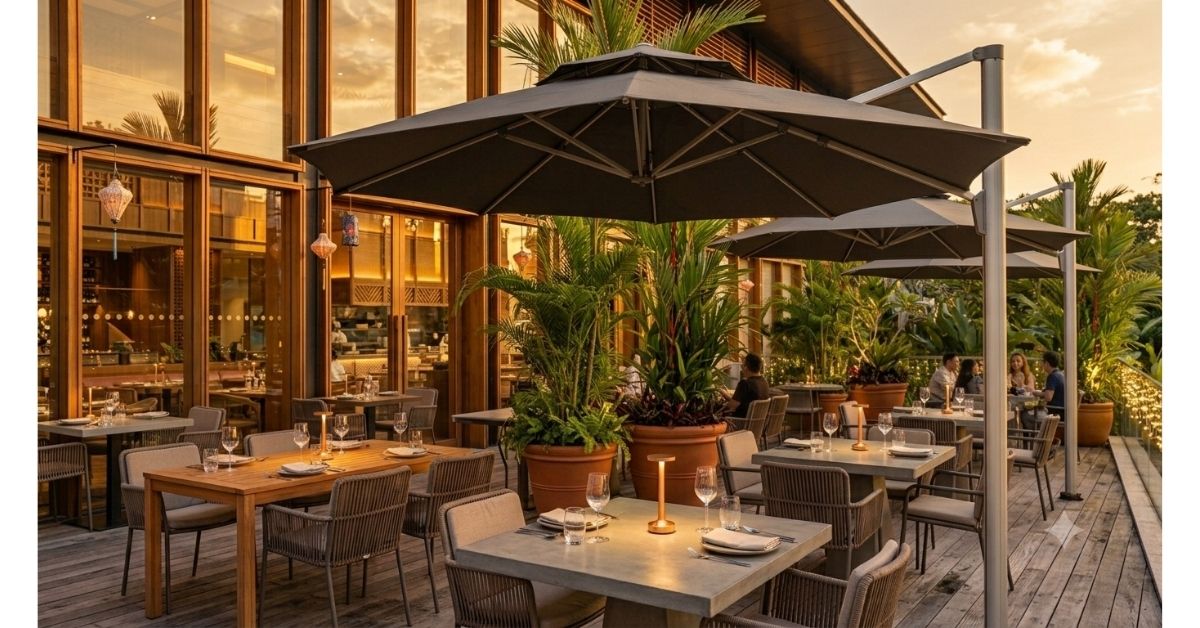 Why commercial-grade outdoor umbrellas cost more, and why that matters in Malaysia's climate - Umbrello Malaysia