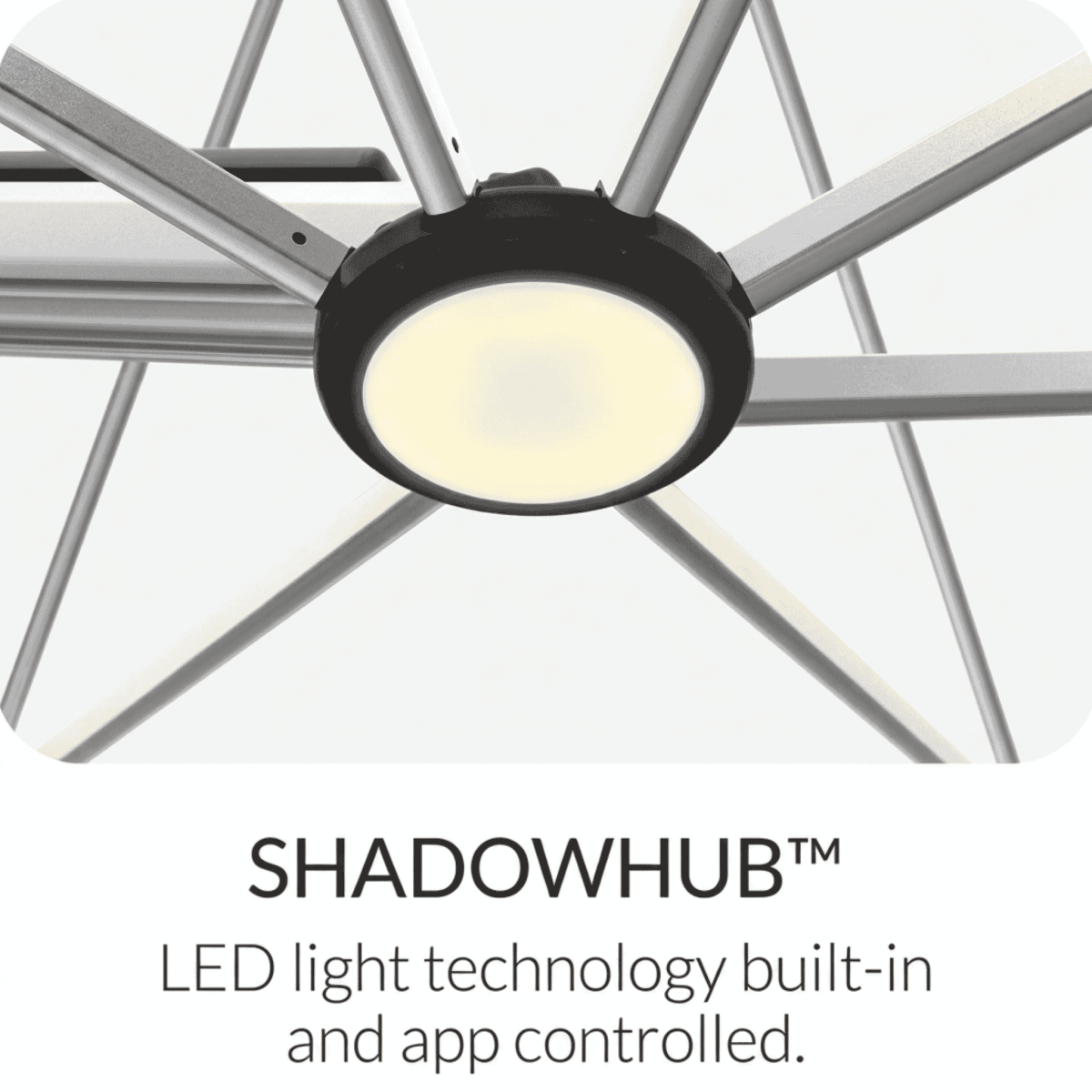 Shadowspec Shadowhub smart LED light technology built in and app controlled