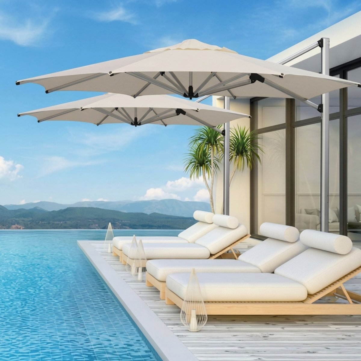 Shadowspec - Tilting Offset Umbrella - 3.5m - Octagon - Umbrello Malaysia